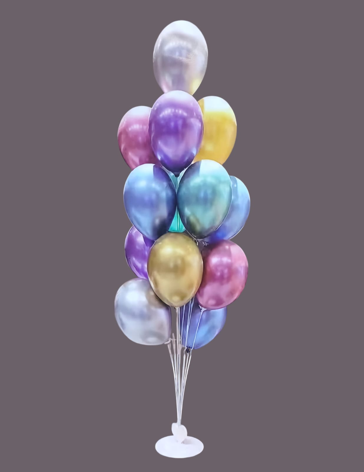 Balloon holder measuring 110cm*20cm with a set of 12 pieces of 12-inch balloons