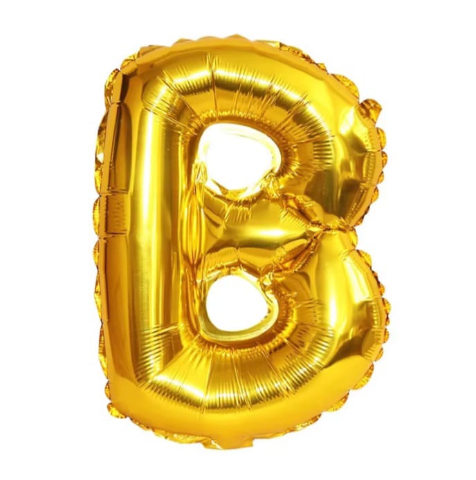 Foil letter balloon, 32 inches, gold color, 80 cm