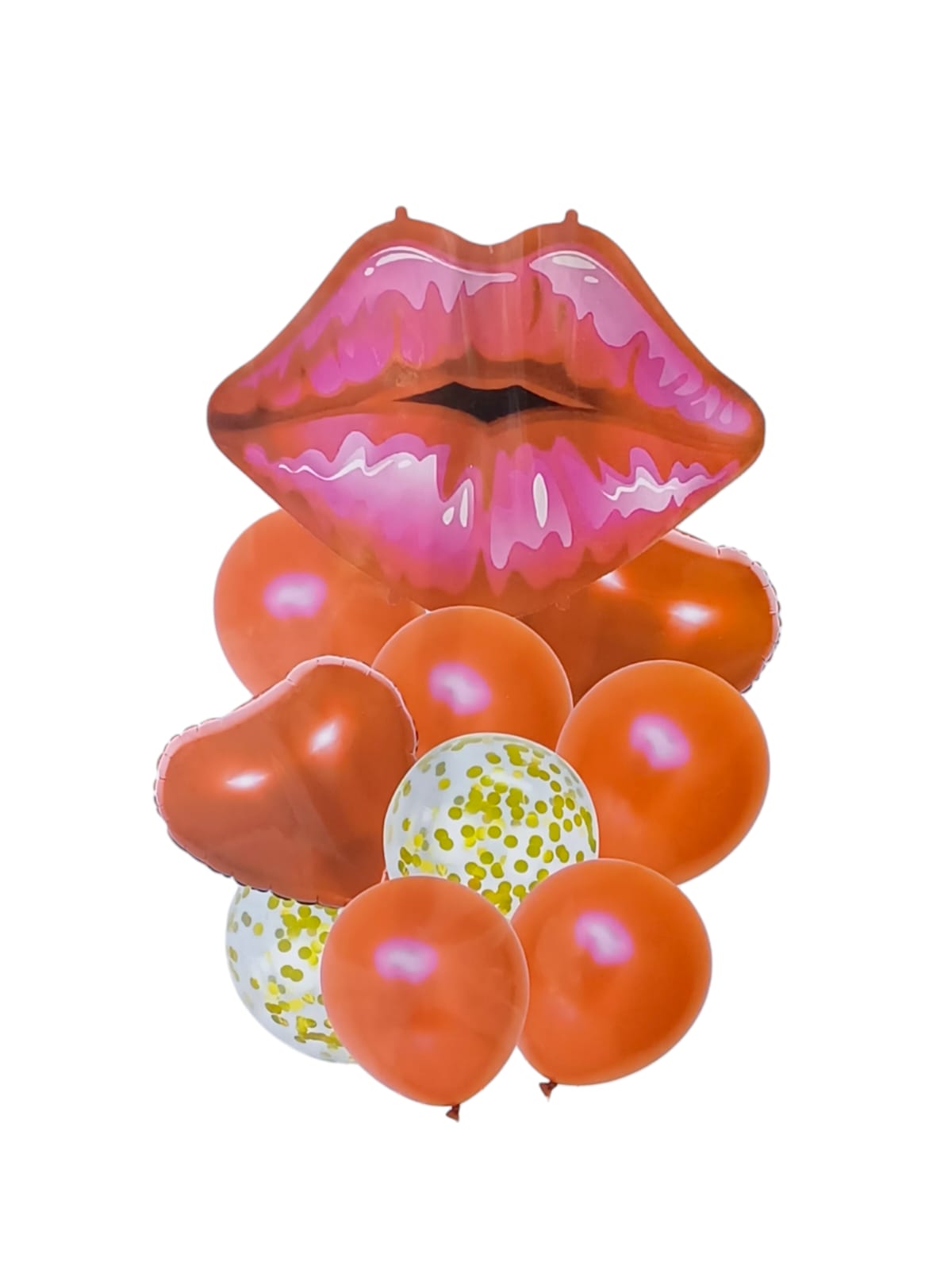 Foil and latex balloon set 10pcs