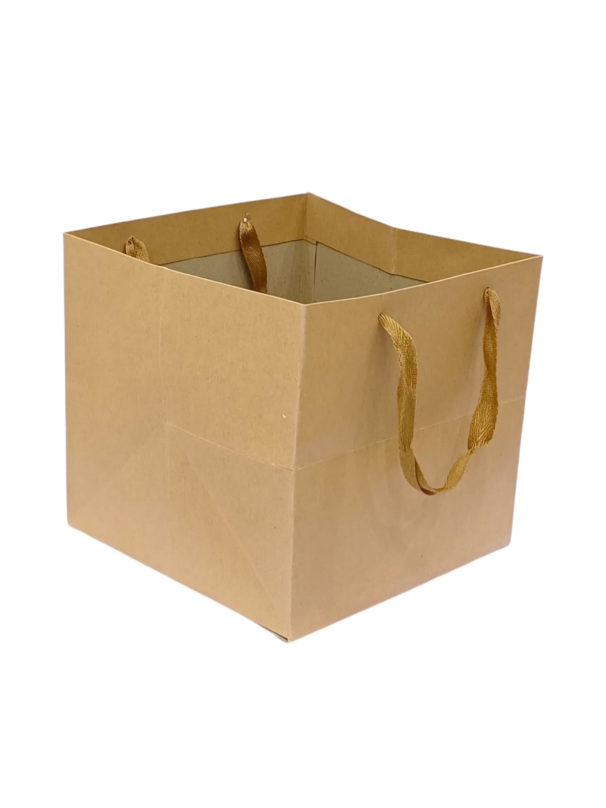 Square cardboard gift bags