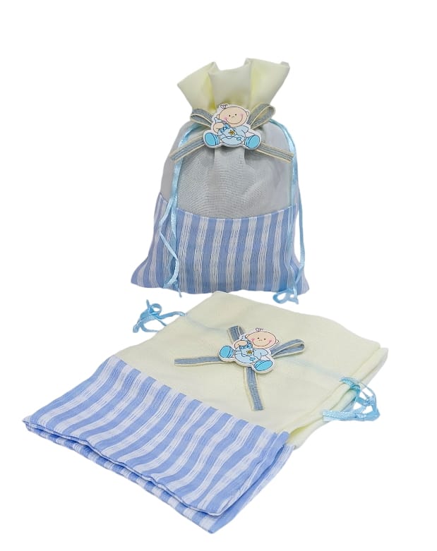 Newborn baby gift bags made of fabric, 12 pieces Size 9CM ×7CM