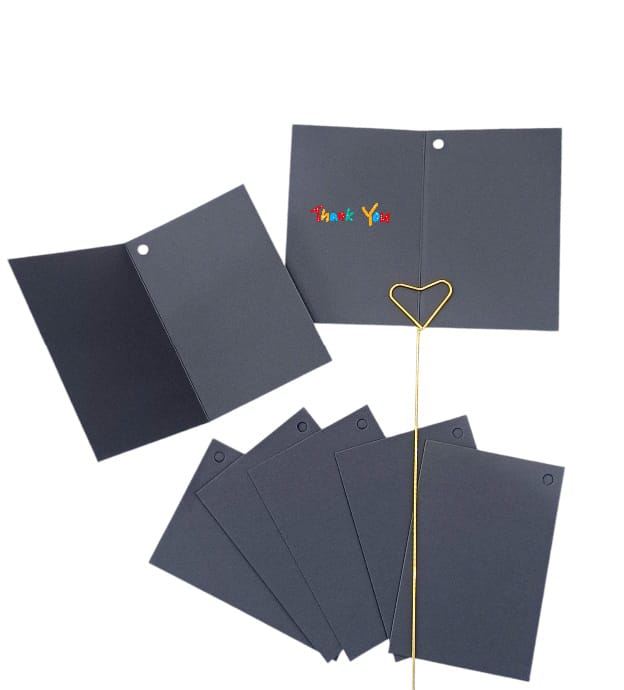 Occasion cards, black, 15 pieces