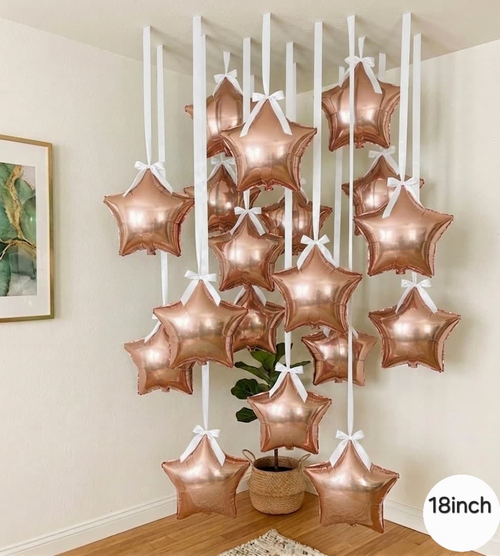 10 inch star foil balloon, 2pcs