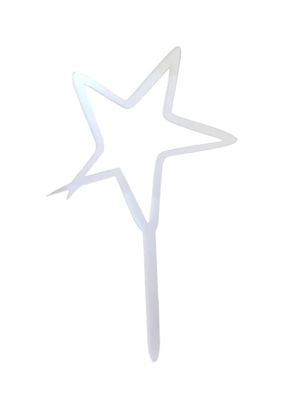 Acrylic cake decorations (star shape)