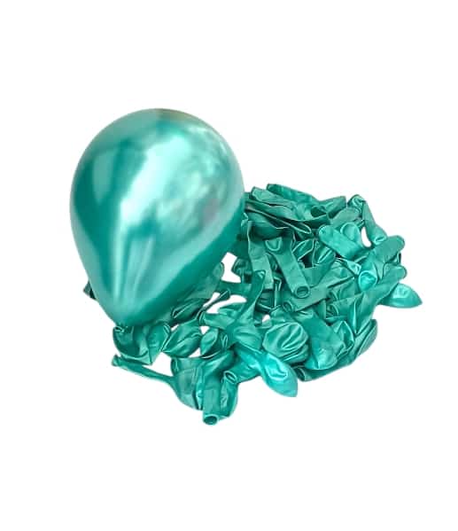 Balloon 50 pieces, 5 inches, chrome green color