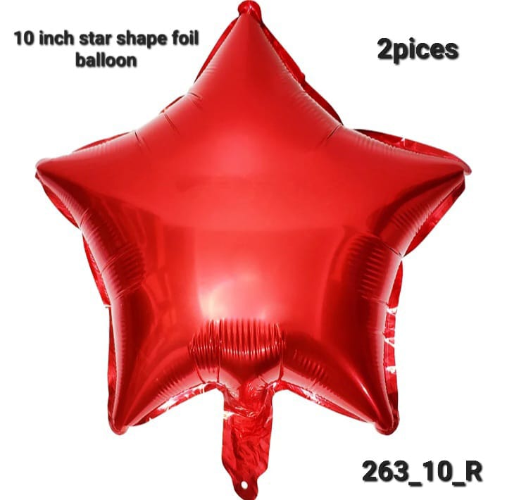 10 inch star foil balloon, 2pcs