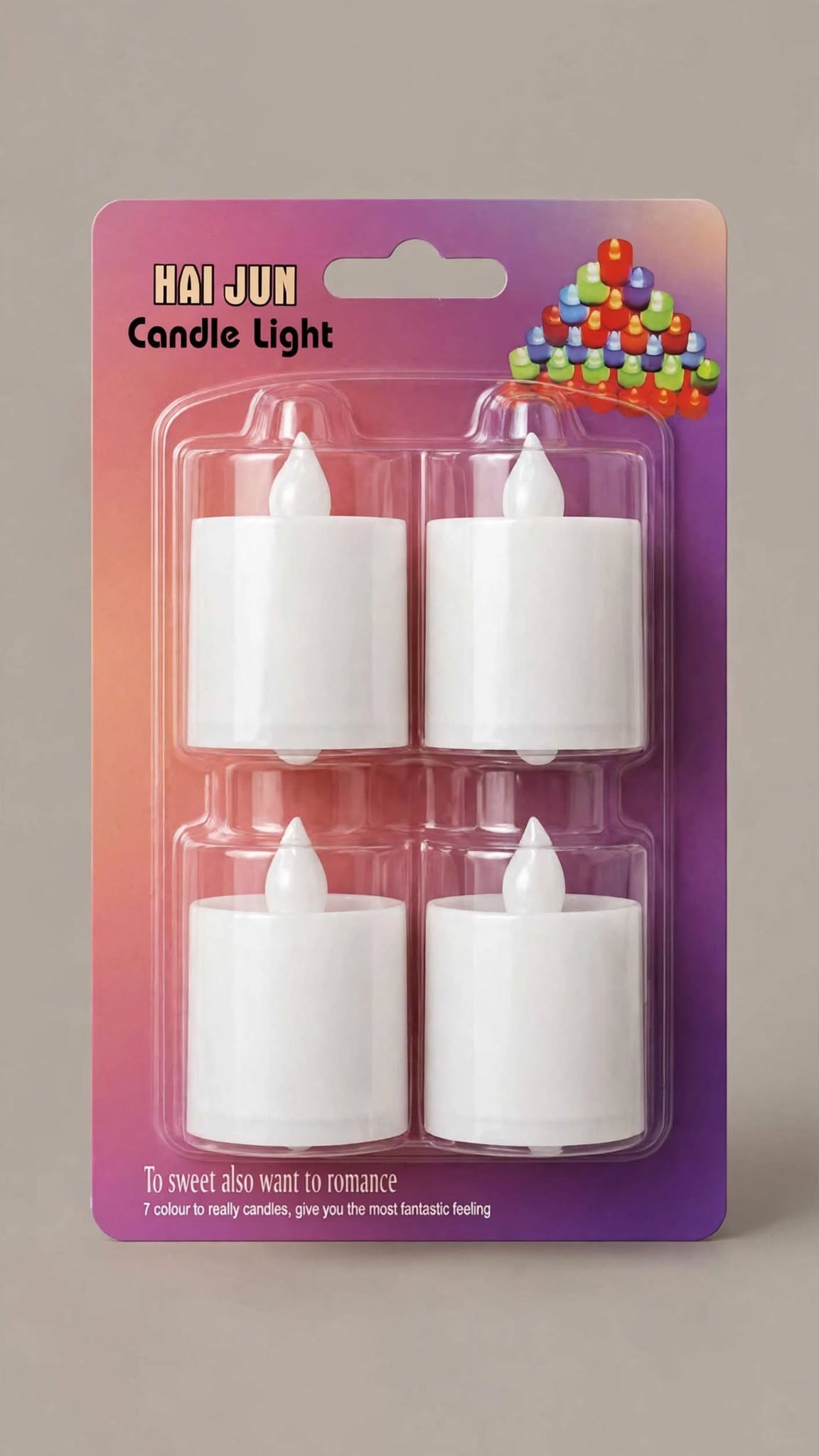 Set of 3 battery-operated candles