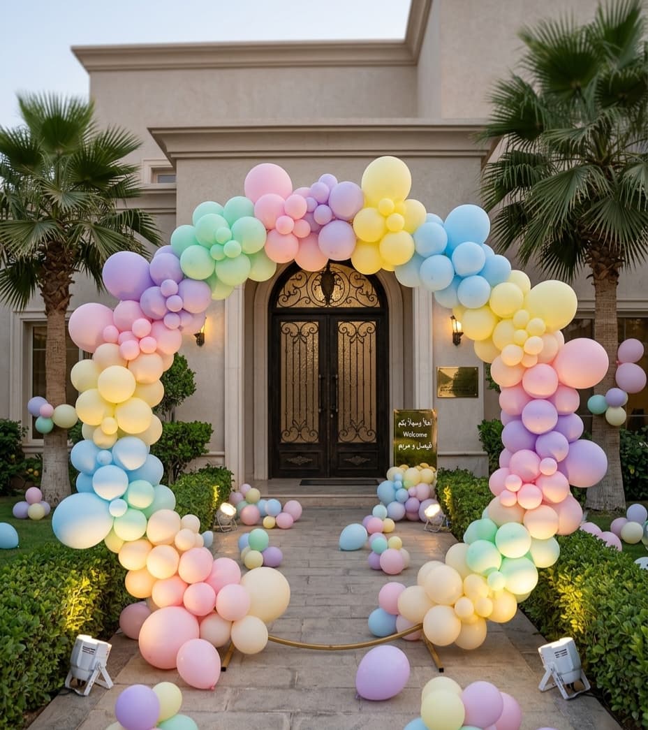 Metal round balloon arch (1.50 m)