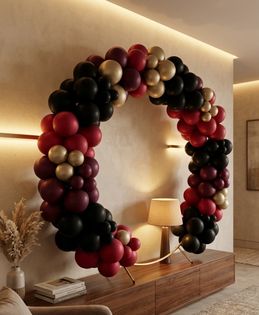 Metal round balloon arch ( 2 m)