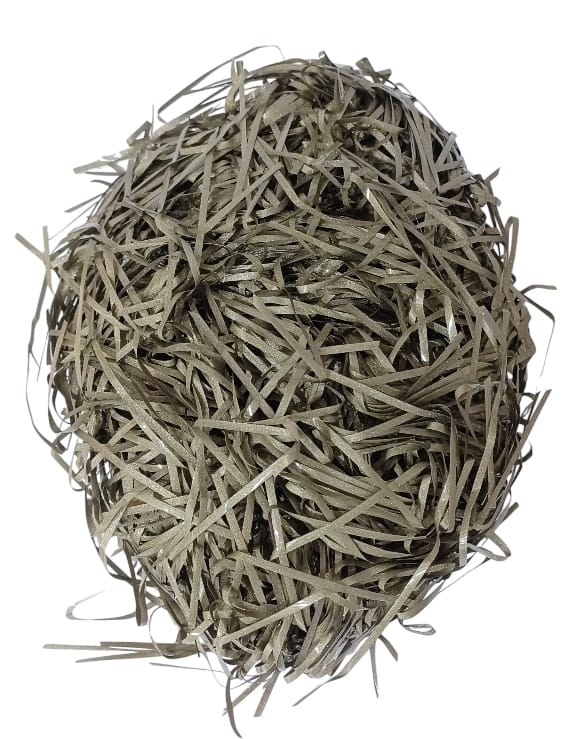 Shredded paper gift filler for filling gift boxes, gift baskets and bags, 100 grams