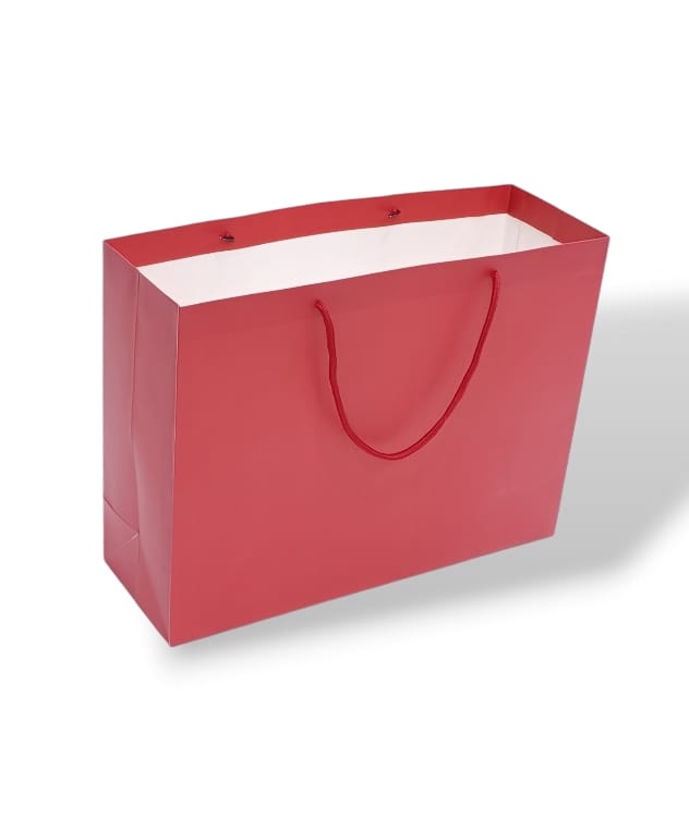 Gift bags made of cardboard, 12 pieces, dark red color Size 31×14×42CM