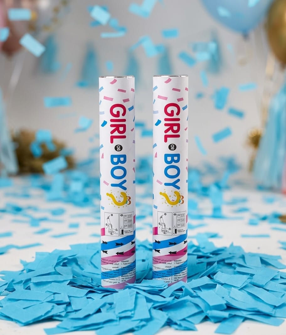 2pcs Baby Shower Confetti Party Cannon 30cm