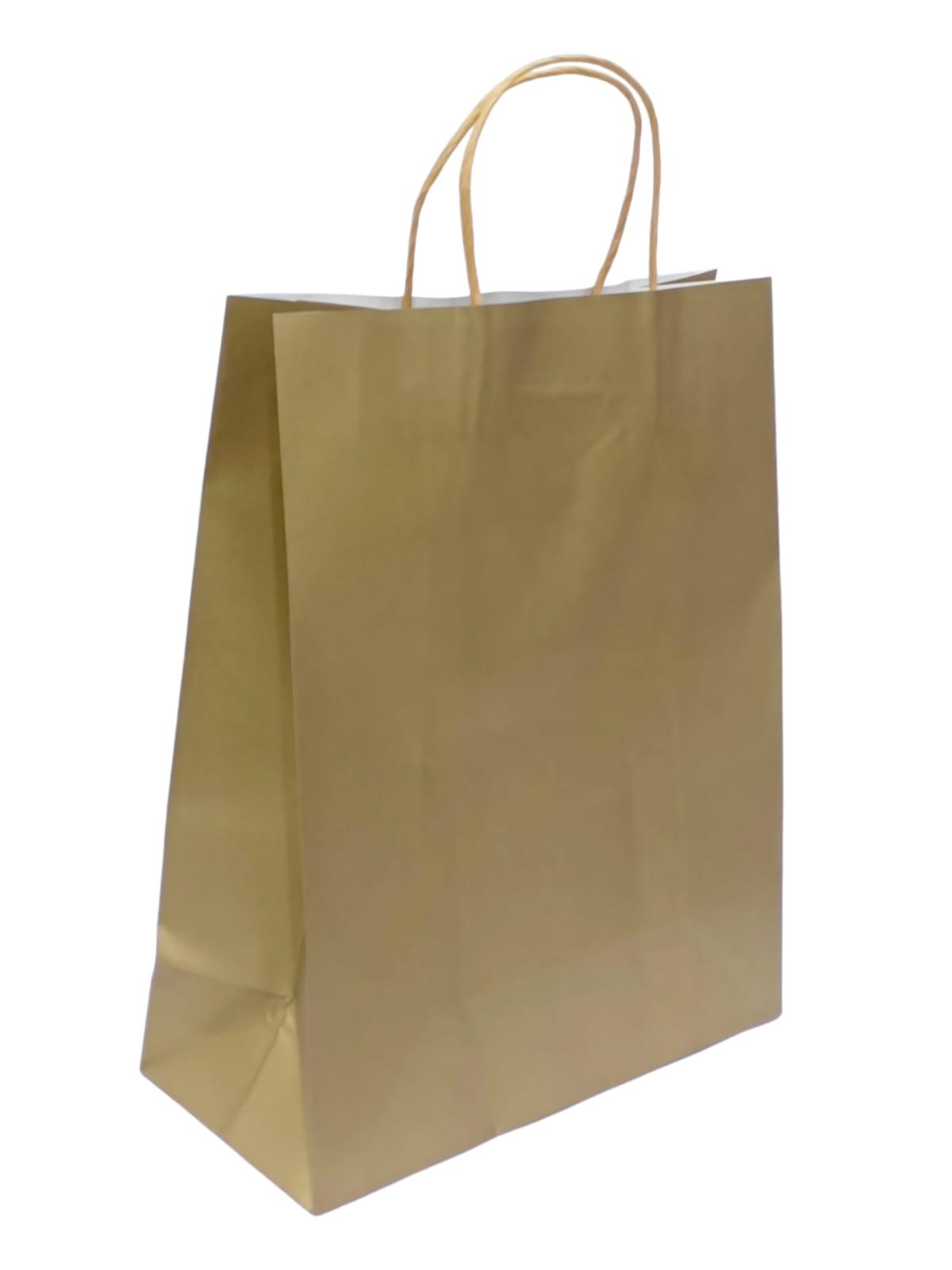 Gold kraft paper gift bags, 12 pieces