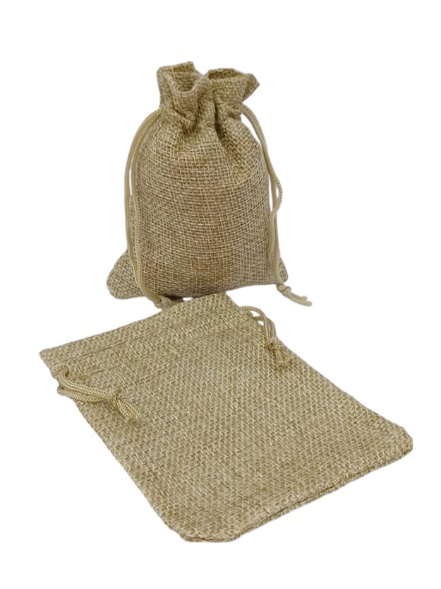 Burlap bags for gift distribution, 12 pieces L(10×15CM)