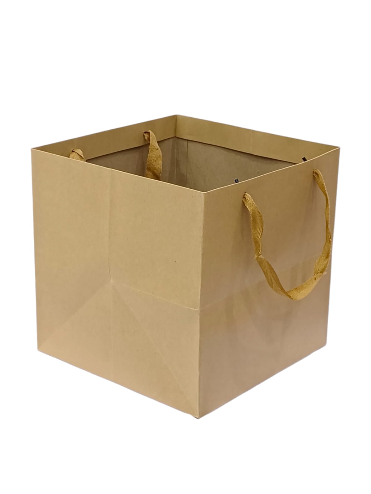 Square cardboard gift bags