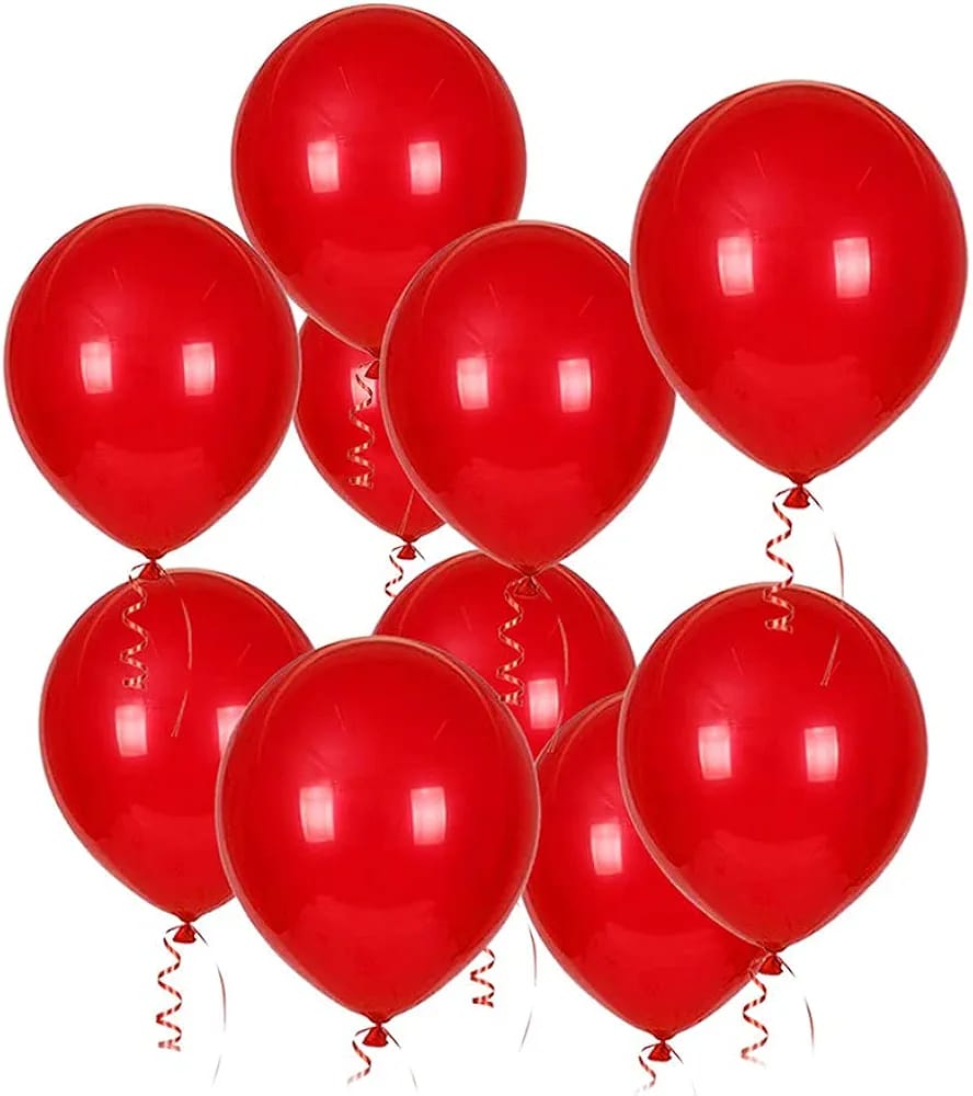 Balloon 100 Pieces, Matte Red 12 INCH