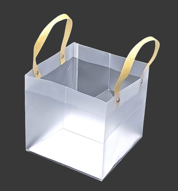 Semi-transparent hard plastic bags 12pcs0 Size  16CM ×16CM ×16CM