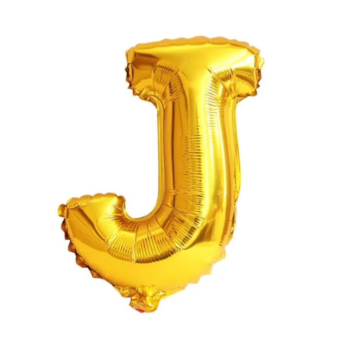 Foil letter balloon, 32 inches, gold color, 80 cm