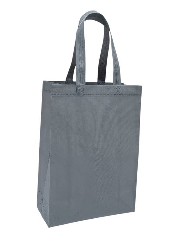 Gray canvas shopping bags that can be used more than once, 12 piecesSize  (S)25×35×11CM