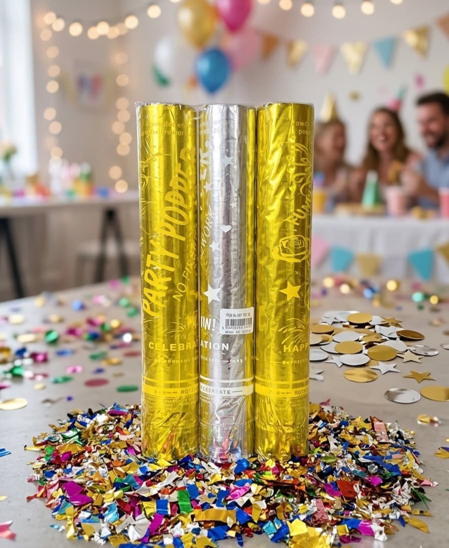 40cm Colorful Confetti Party Cannon 2pcs