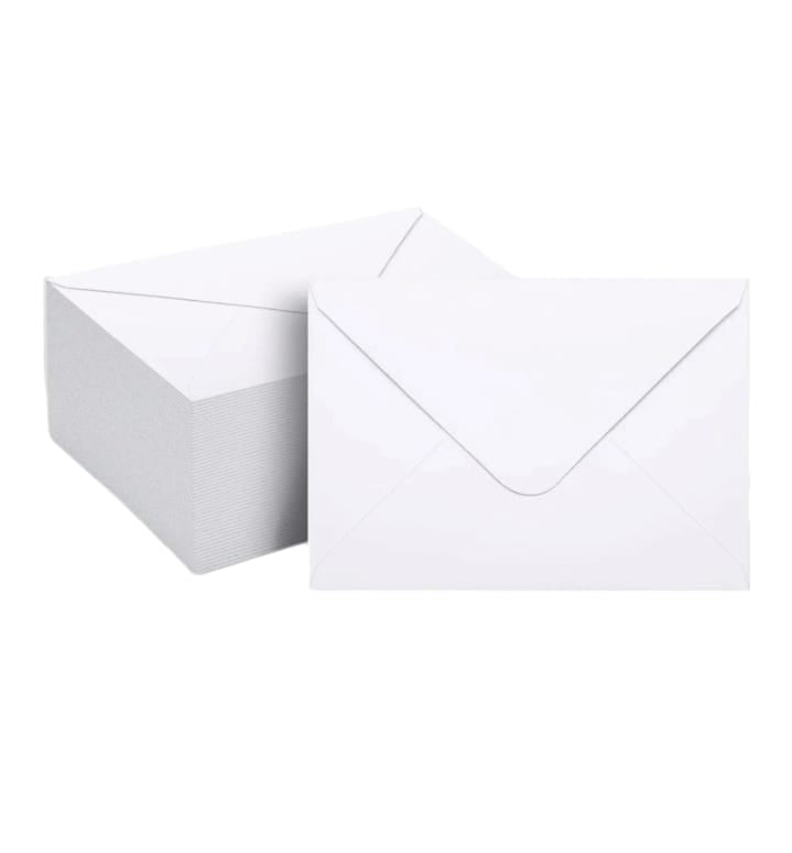 White letter envelope 100 pieces Size  11CM ×8CM