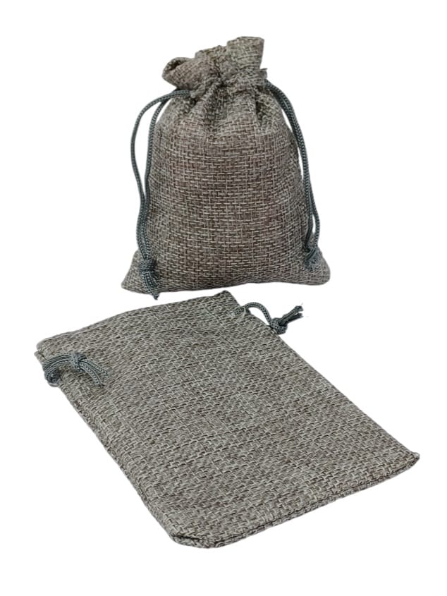 Burlap bags for gift distribution, 12 pieces S(9×7CM)