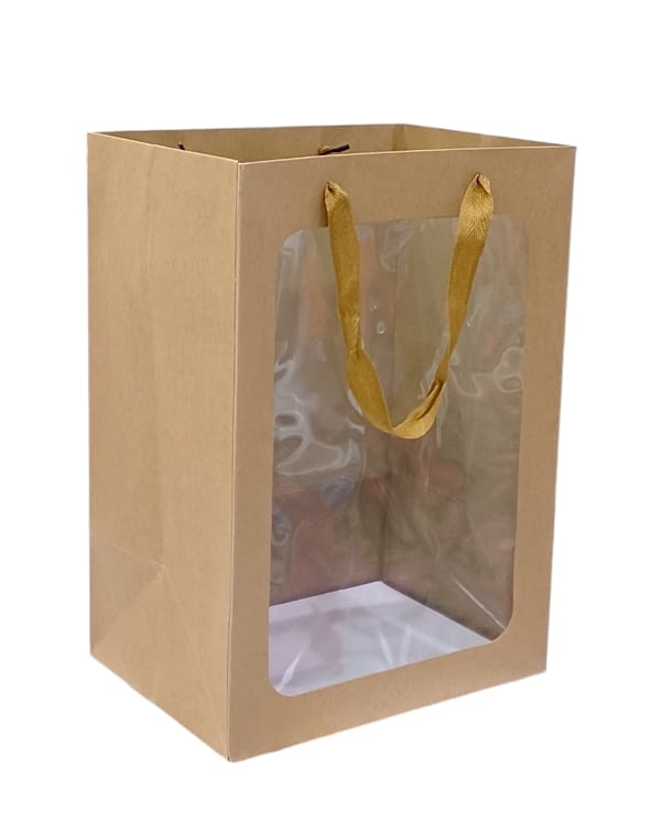 A square-shaped bag with a transparent front that takes the colloquial shape of 12 pieces Size  30CM ×20CM ×16CM