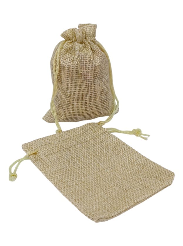 Burlap bags for gift distribution, 12 piecesS(9×7CM)