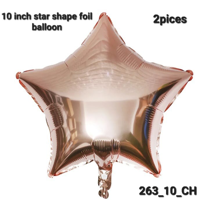 10 inch star foil balloon, 2pcs