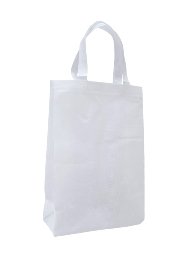 White canvas shopping bags that can be used more than once, 12 pieces Size  (S)25×35×11CM