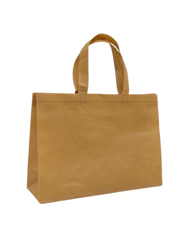 Reusable and printable fabric shopping bags in cream color, 12 pieces  Size  (S)25×35×11CM