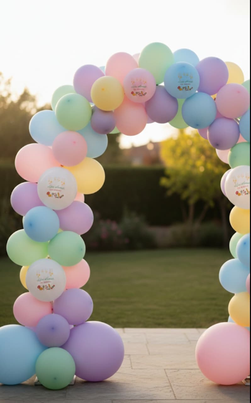 72 colorful Eid al-Fitr balloons, 12 inches in size