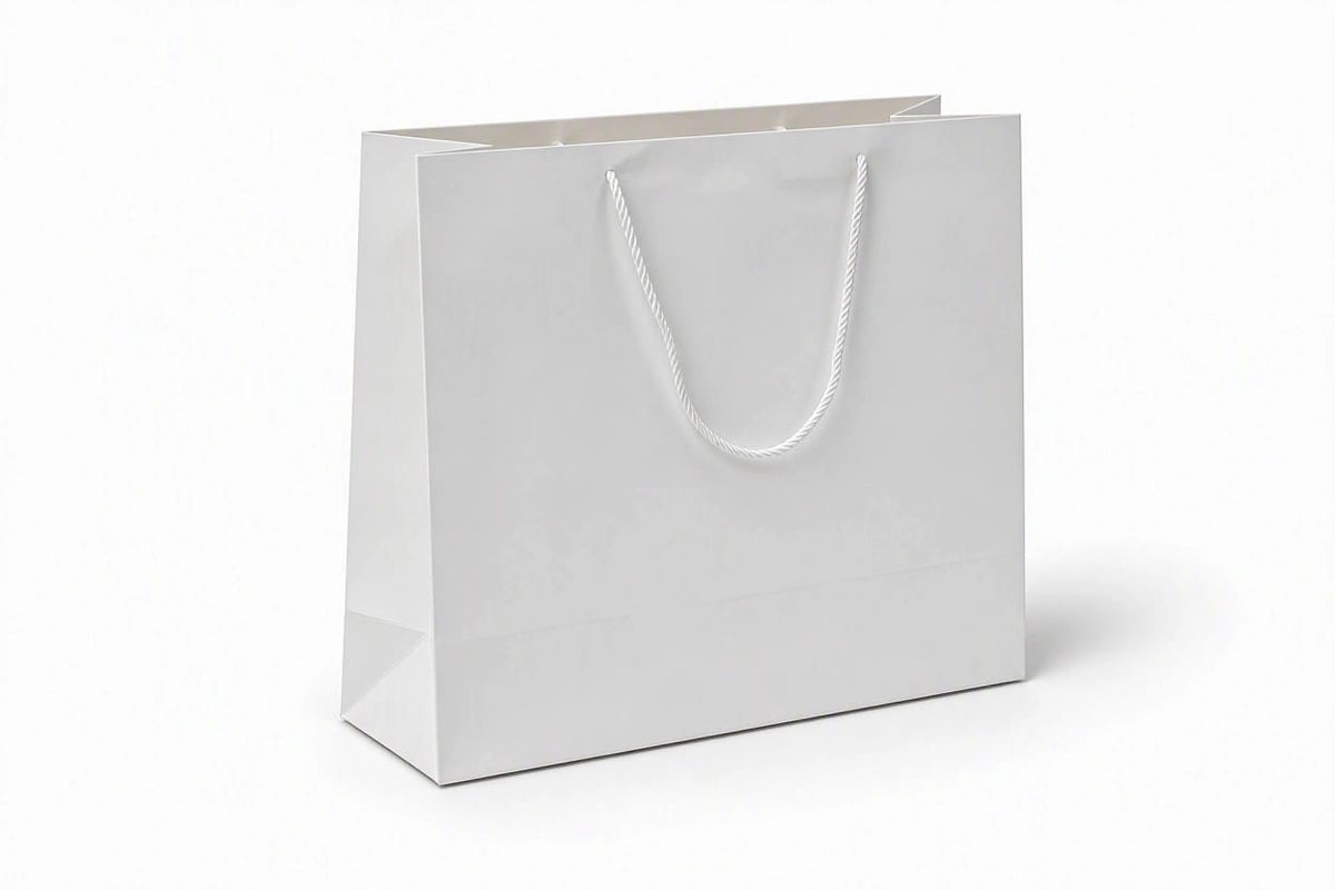 Extra-large gift bags (pack of 12) - White Size: 47 × 36 × 15 cm