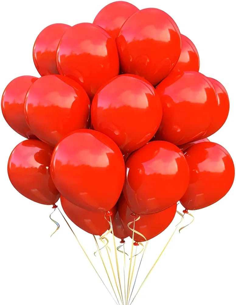 Balloon 100 Pieces, Matte Red 12 INCH