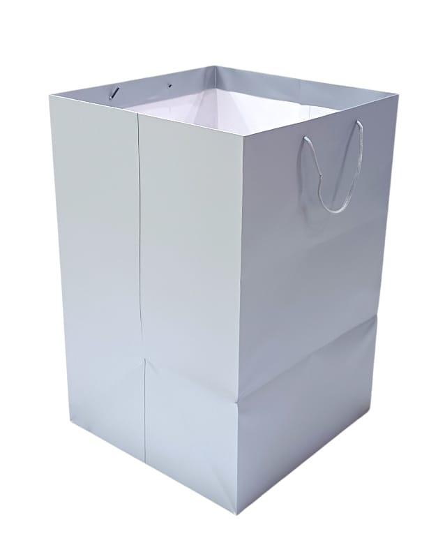 Large square-shaped gift bags, 12 pieces, gray Size  35×35×53CM