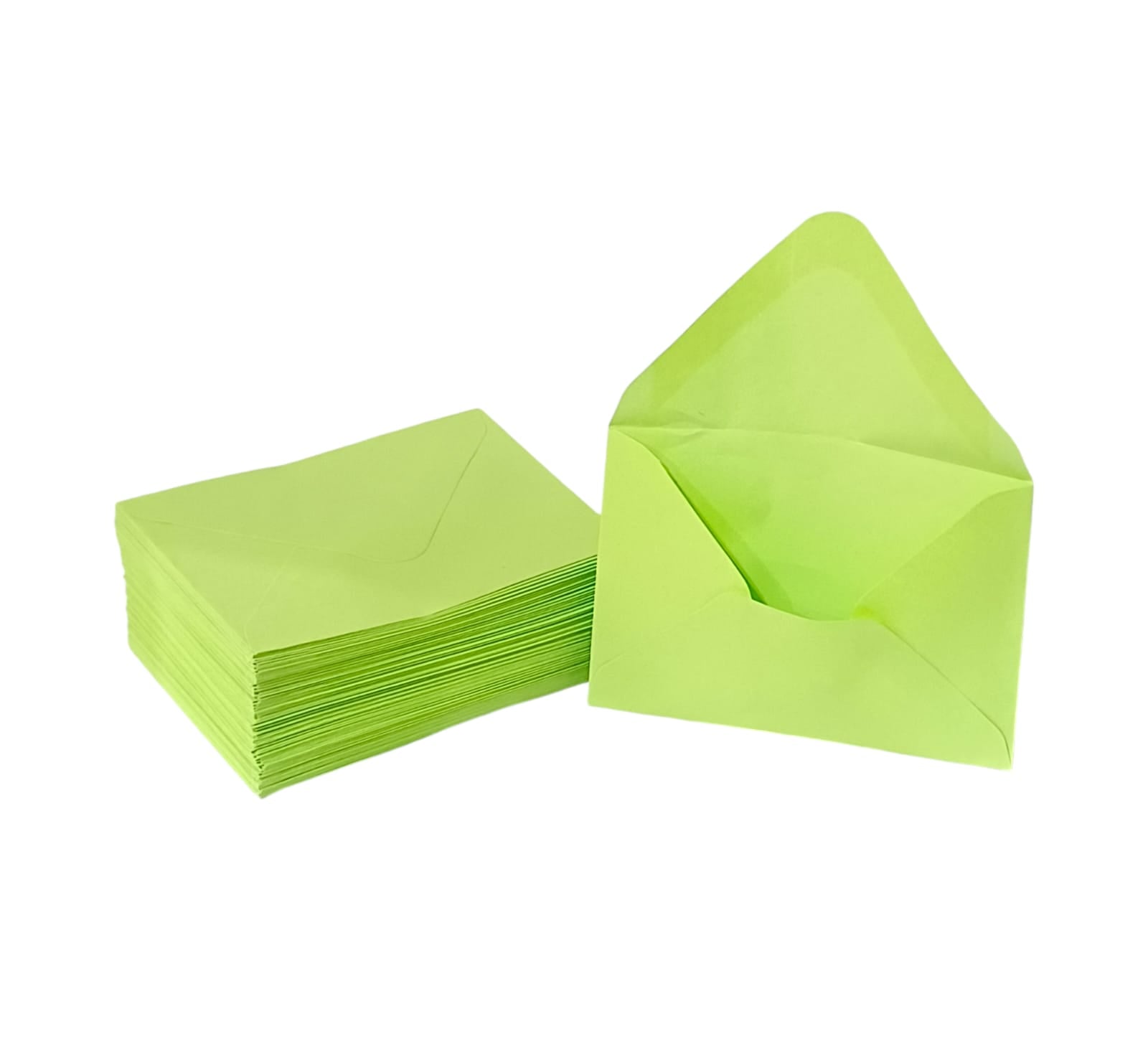 Light green letter envelope, 100 pieces Size  11CM ×8CM