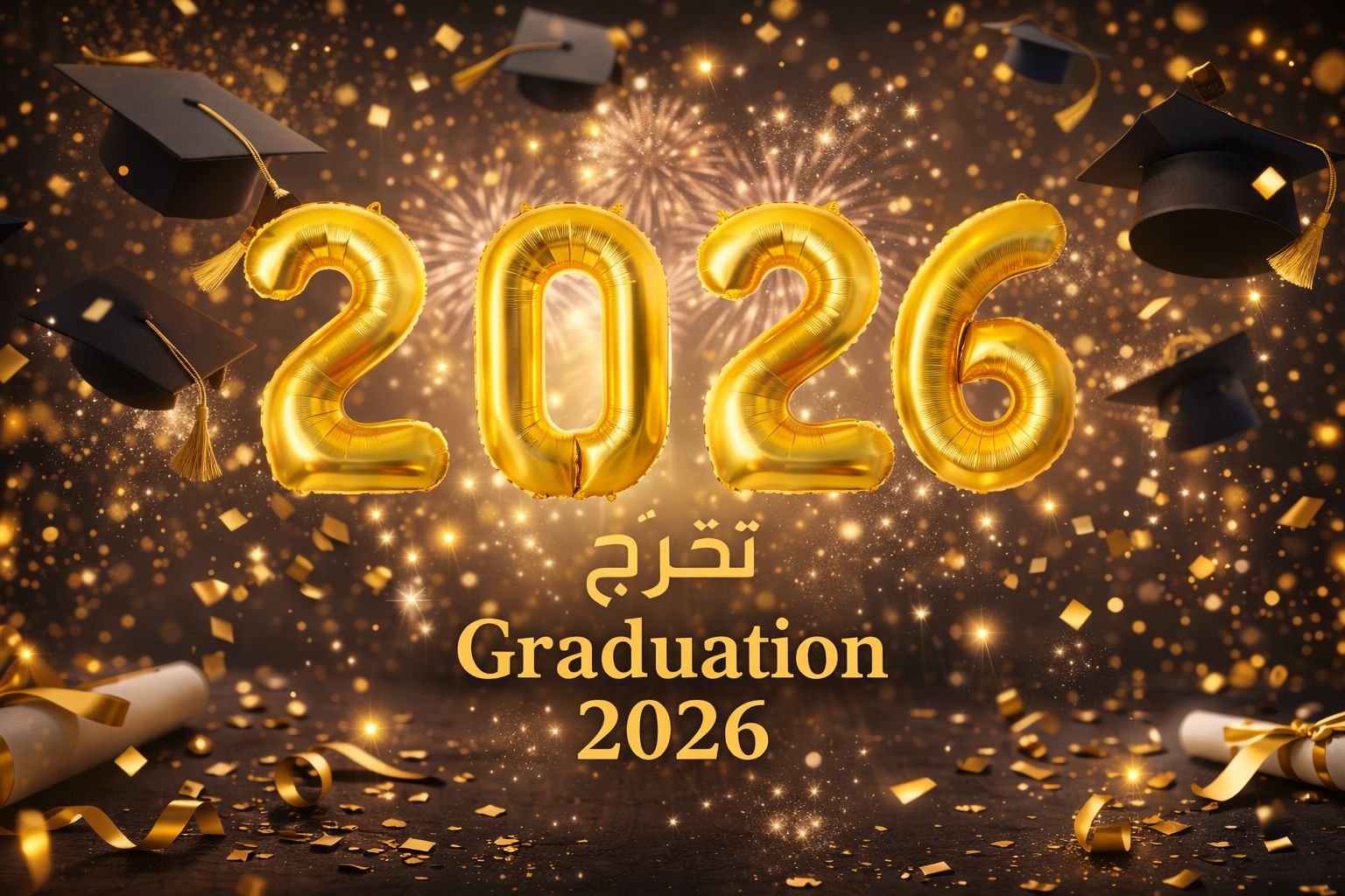 2026 Foil balloon gold