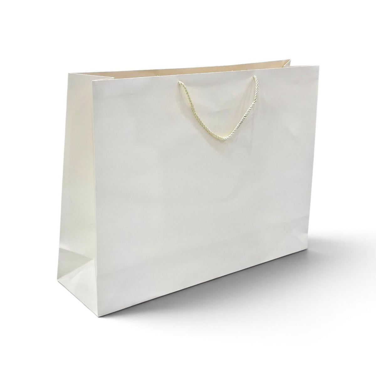 Large gift bags, set of 12, cream-colored, dimensions: 60 × 45 × 17 cm