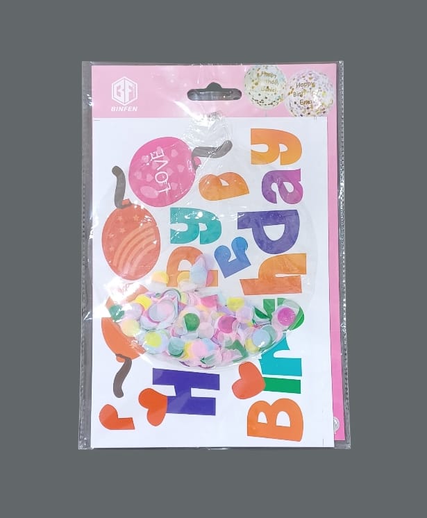 20 inch clear plastic balloon with stickers