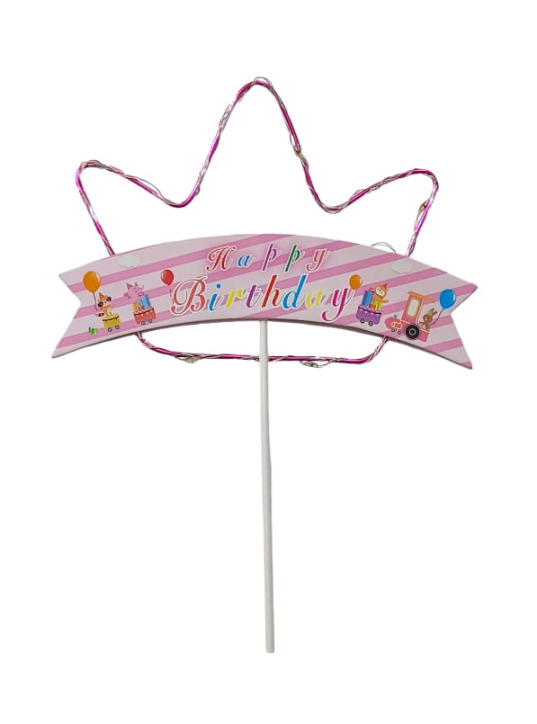 LIGHTED birthday cake decorations22CM ×17CM
