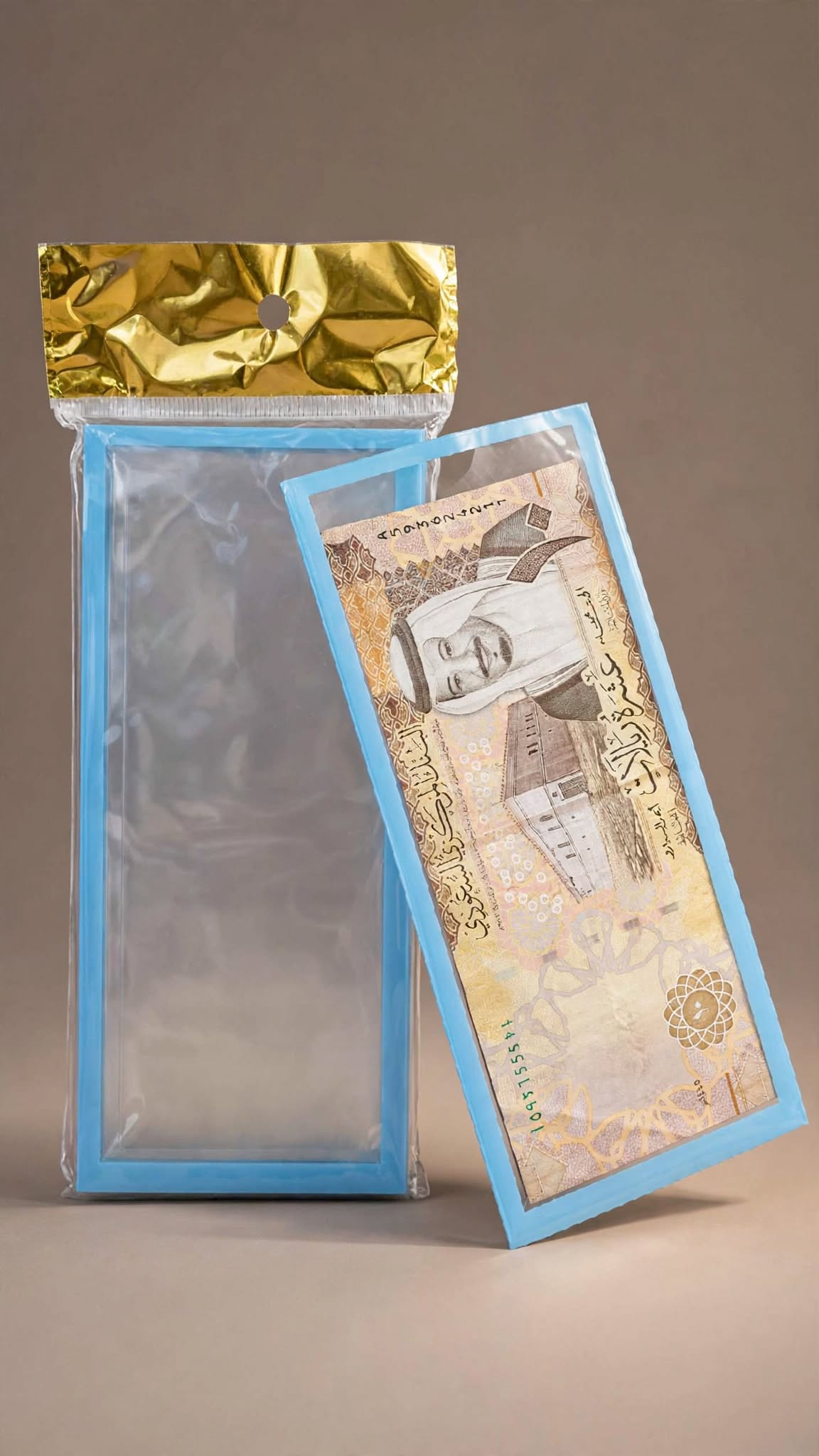 Premium Sky-Blue Money Envelopes – 12 Pieces