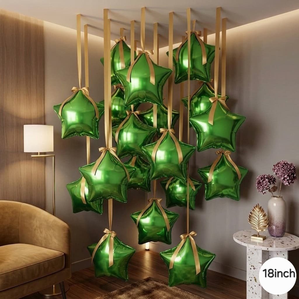 10 inch star foil balloon, 2pcs