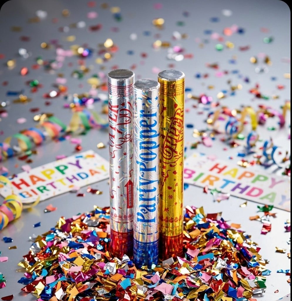 40cm Colorful Confetti Party Cannon 2pcs
