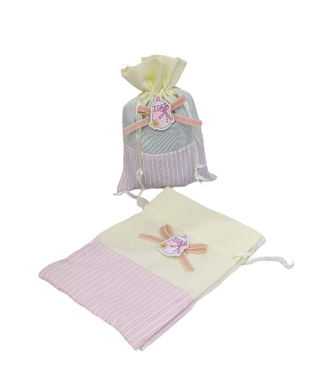 Newborn baby gift bags made of fabric, 12 pieces Size  9CM ×7CM