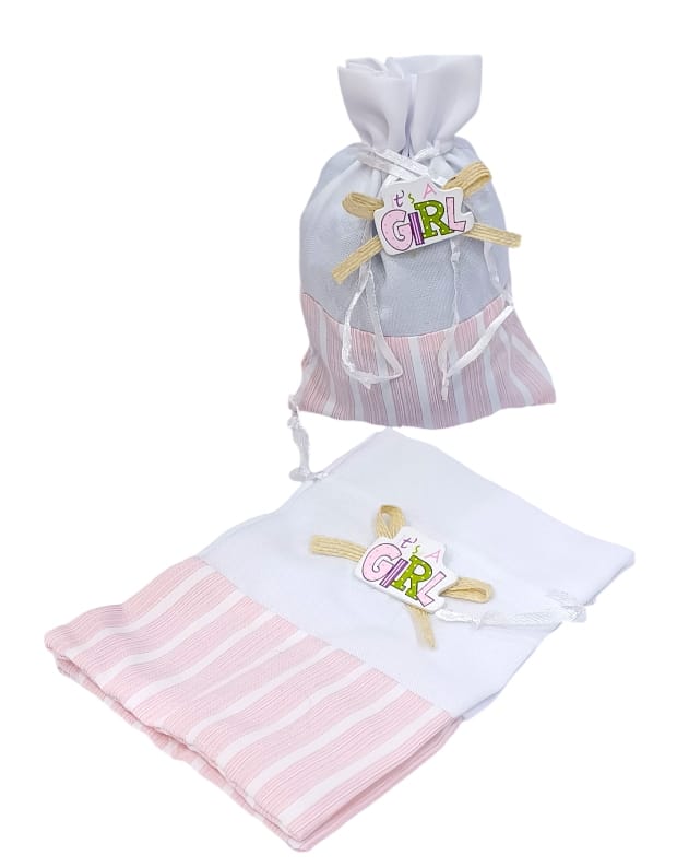 Newborn baby gift bags made of fabric, 12 pieces Size9CM ×7CM