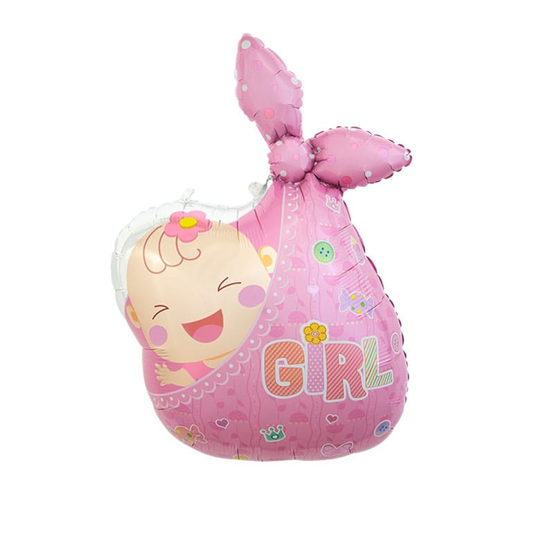 Foil balloon for the birth of a girl