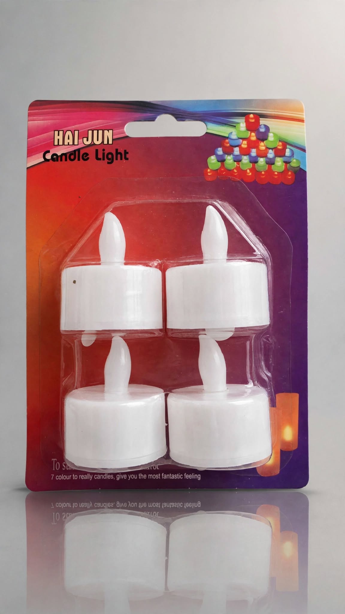 Set of 4 battery-operated candles
