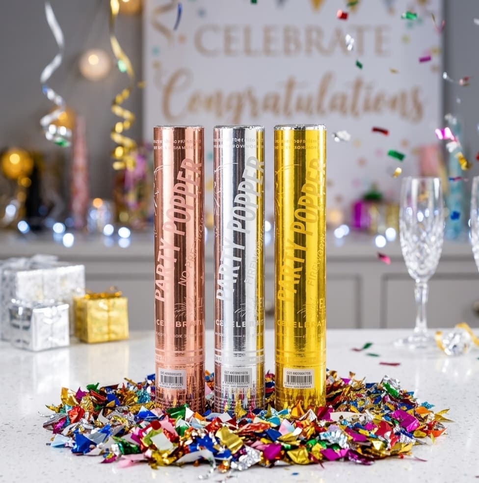 40cm Colorful Confetti Party Cannon 2pcs