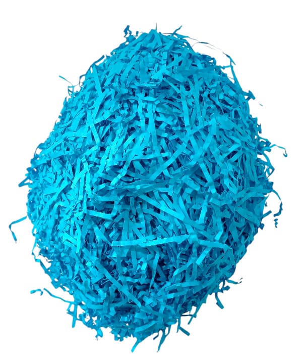 Shredded paper gift filler for filling gift boxes, gift baskets and bags, 100 grams