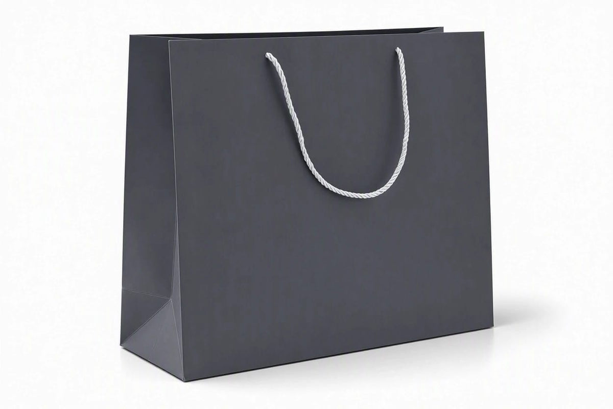 Extra-large gift bags (pack of 12) - Gray Size: 47 × 36 × 15 cm
